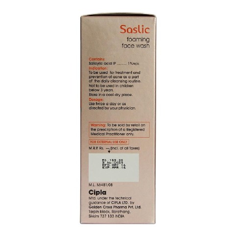 saslic face wash price