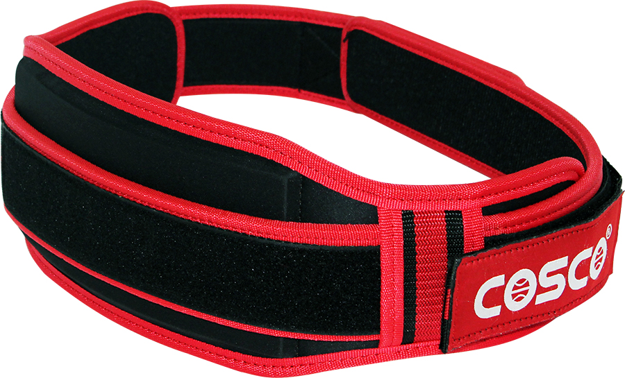 Cosco Gym Fitness Belt, Red & Black Adjustable