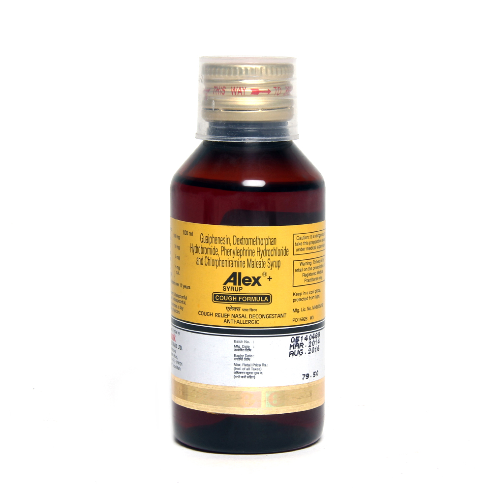 Alex Cough Syrup100 Ml, 100 ml at Best Price in India