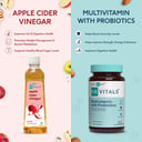 4 - HK Vitals ACV Filter 500 + Multivitamin Probiotics Combo,  60 capsules  Unflavoured 