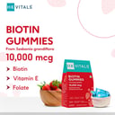 HK Vitals Biotin (10000 mcg) by  HealthKart,  30 gummies  Strawberry