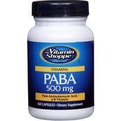 The Vitamin Shoppe Paba (500mg), Unflavoured 100 capsules