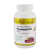 Natures Velvet Extra Virgin Cold Pressed Flaxseed Oil (500 mg), 60 capsules