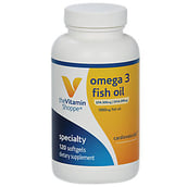 The Vitamin Shoppe Omega 3 Fish Oil 300 EPA/ 200 DHA,  120 softgels 