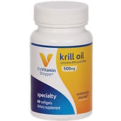 The Vitamin Shoppe Krill Oil, 60 softgels