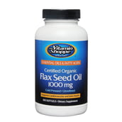 The Vitamin Shoppe Flax Seed Oil (1000 mg),  100 softgels 