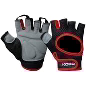 KOBO Gym Gloves (WTG-03),  Red & Black  XL 