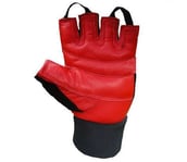 KOBO Gym Gloves (WTG-02),  Red & Black  Small 