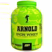 MusclePharm Arnold Iron Whey, 5 lb Strawberry Banana