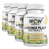 WOW Garcinia Plant Extract - Pack of 4, 90 veggie capsule(s)