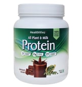 HealthViva All Plant & Milk Protein,  2.2 lb  Chocolate 