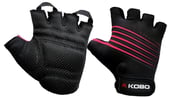 KOBO Weightlifting Gym Gloves (CG-02), Black Medium