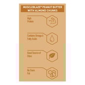 8 - MuscleBlaze Peanut Butter with Almond Chunks, 0.340 kg Unflavoured