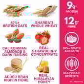 2 - Bagrrys Fruit n Fibre with Almonds & Raisins Muesli,  500 g  Strawberry 