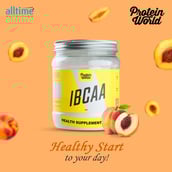 5 - Protein World IBCAA,  0.88 lb  40 Servings  Peach Tea 