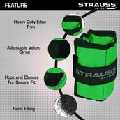 1 - Strauss Ankle Weight (Pair),  Green  0.5 kg 