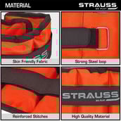2 - Strauss Ankle Weight (Pair),  Orange  1 kg 