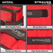 2 - Strauss Ankle Weight (Pair),  Red  1 kg 