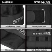 2 - Strauss Ankle Weight (Pair),  Black  1.5 kg 