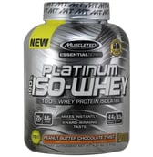 MuscleTech Platinum 100% Iso Whey,  3.33 lb  Peanut Butter Chocolate Twist 