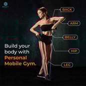 3 - Boldfit Resistance Tube with Foam Handles, Green Free Size