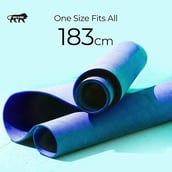 6 - Boldfit EVA Material Yoga Mat with Carrying Strap,  Blue  6 mm 
