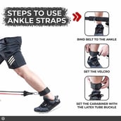 5 - Boldfit Resistance Tube Kit with Bag and Ankle Straps,  Multicolor  Free Size 