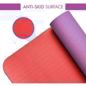 5 - Boldfit Pro Grip Yoga Mat,  Red & Purple  6 mm 