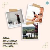 5 - Boldfit Thermo Water Bottle,  Black  750 ml 