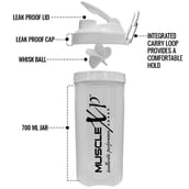 2 - MuscleXP PRO XP Gym Shaker,  White  700 ml 