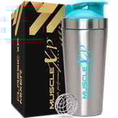 1 - MuscleXP Classic XP Stainless Steel Shaker Blender,  Blue  750 ml 