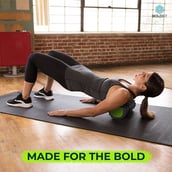 5 - Boldfit Foam Roller Pro,  Black  14 x 14 x 33 cm 