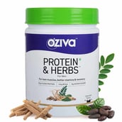 1 - Oziva Protein and Herbs for Men,  1.1 lb  Chocolate 
