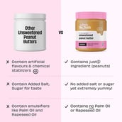 5 - The Whole Truth Unsweetened Peanut Butter,  325 g  Crunchy 