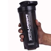 3 - GHC Brisqore Classic Leakproof Protein Sipper Bottle,  Black with Blender Ball  700 ml 