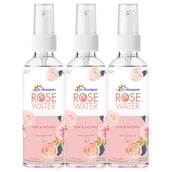 Dr. Morepen Pure & Natural Rose Water Spray,  100 ml  for All Types of Skin Pack of 3 