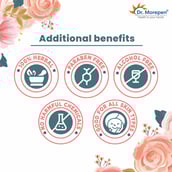 5 - Dr. Morepen Pure & Natural Rose Water,  120 ml  for All Types of Skin Pack of 5 