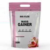 1 - Big Flex Essential Mass Gainer, 6.6 lb Strawberry Banana