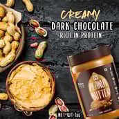 2 - Pro Nutrition & Fitness Dark Chocolate Peanut Butter,  1 kg  Creamy 