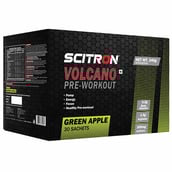 1 - Scitron Valcano Pre Workout,  30 sachets/pack  Green Apple 