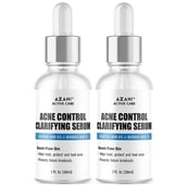 1 - Azani Active Care Acne Control Clarifying Serum,  30 ml  Salicylic Acid 2% & Glycolic Acid 1% (Pack of 2) 