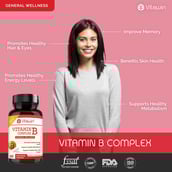 5 - VITAWIN Vitamin B Complex for General Wellness (500 mg),  Unflavoured  60 capsules 