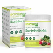 2 - BodyGuard Fruits and Vegetables Disinfectant Tablets,  Fragrance Free  50 tablet(s)  Kills 99.9% of Germs 