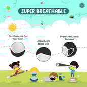 5 - Boldfit N95 Face Mask for Kids, Black, Blue, Yellow