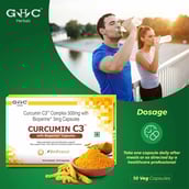 2 - GHC Curcumin C3 Complex 500mg with Bioperine 5mg, 10 capsules