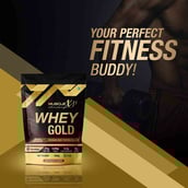 4 - MuscleXP Whey Gold Protein with Digestive Enzymes,  2.2 lb  Double Chocolate 