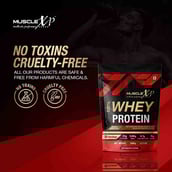 7 - MuscleXP 100% Whey Protein with Digestive Enzyme, 2.2 lb Double Chocolate Pack of 2