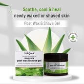 3 - Sirona Aloe Vera Post Wax & Shave Gel,  100 g  Soothes & Heals Skin After Hair Removal 