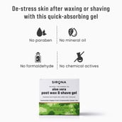 8 - Sirona Aloe Vera Post Wax & Shave Gel,  100 g  Soothes & Heals Skin After Hair Removal 