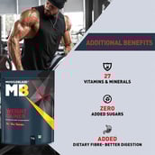 9 - MuscleBlaze Weight Gainer with Added Digezyme, 2.2 lb Chocolate